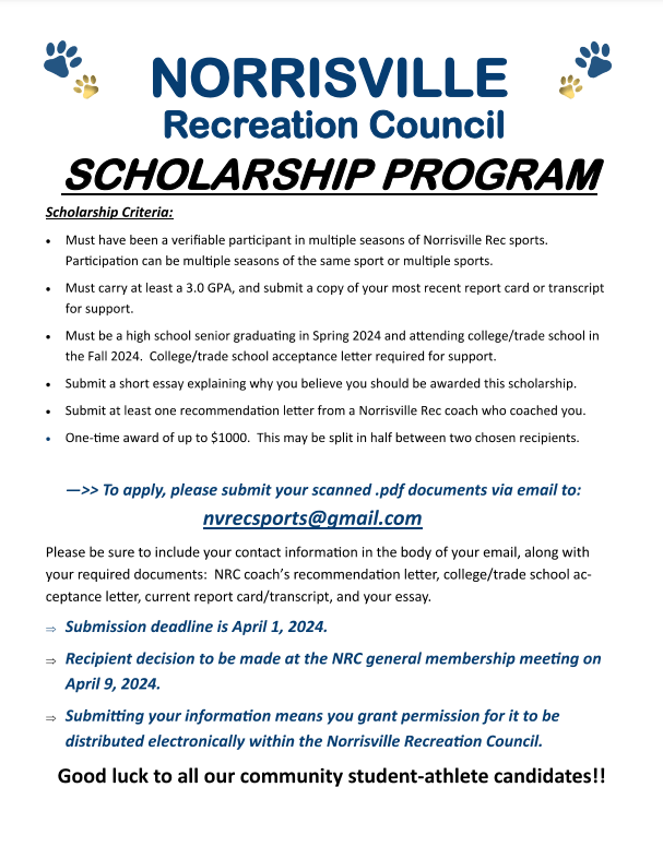 Download Norrisville Scholarship Program Flyer